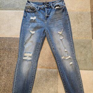 Judy Blue Boyfriend JB88404, Jeans Distressed 11/30